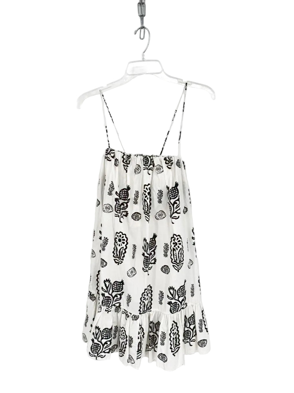 RHODE Wmn's Size XS Ivory & Black Print Sleeveless Dress NWT