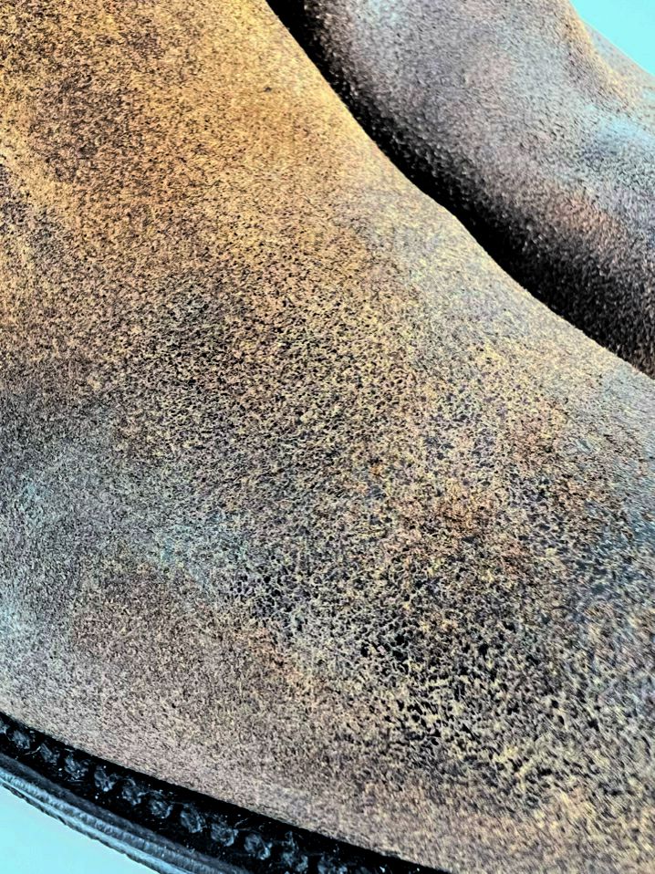 TONY MORA Size 44 Cognac Leather Cowboy Boots