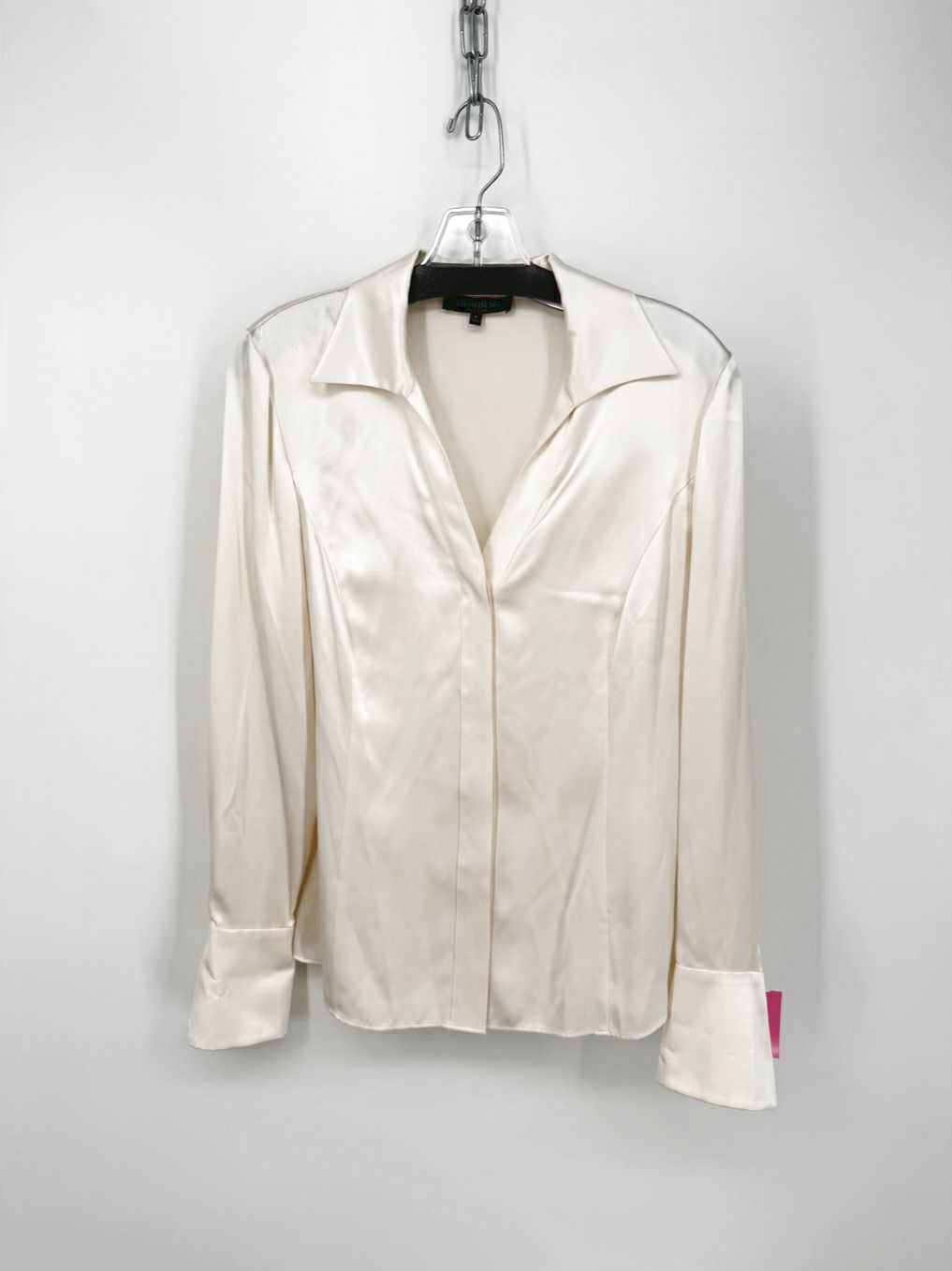 LAFAYETTE 148 Size 6 Champagne Silk Blouse