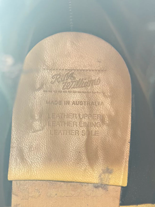 R.M. WILLIAMS Size 12 Chocolate Leather Chelsea Boots