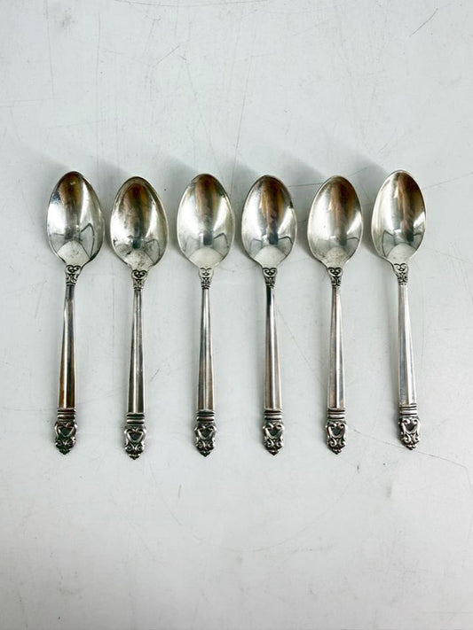 ROYAL DANISH STERLING SILVER  Set Of 6 Spoons