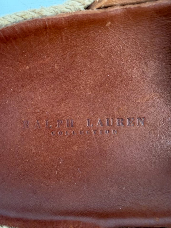 RALPH LAUREN Size 10 Cognac Leather Sandals