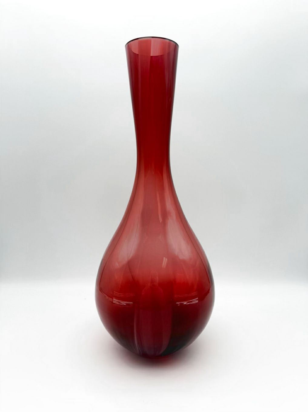 SIGNED Rose Glass Handblown Fusion Vase