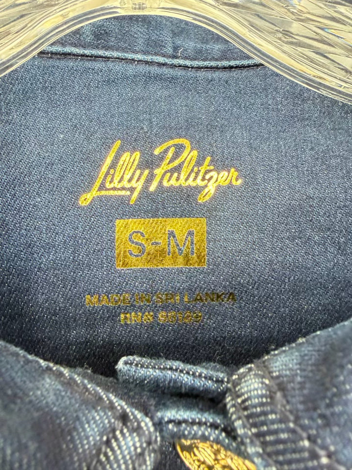 LILLY PULITZER Size S/M Indigo Denim Jacket