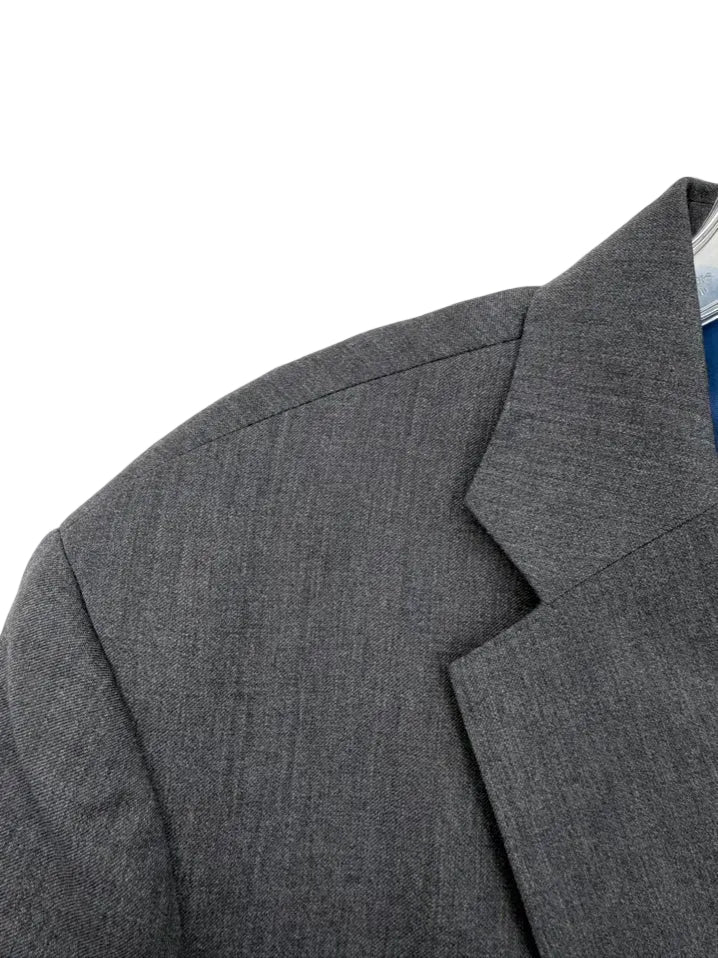 J. HILBURN Men's Size 43 Regular Dark Gray Wool Sport Coat