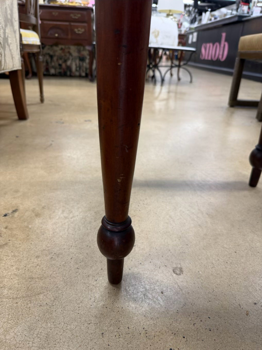 ANTIQUE Wood End Table w/ Drawer