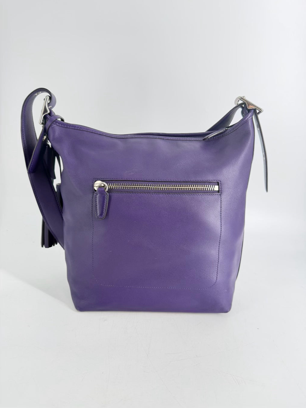 COACH Legacy Eggplant Leather Purse