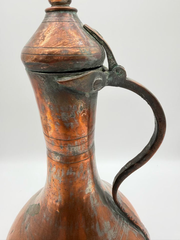 Copper Large Water Jug Lamp No Shade