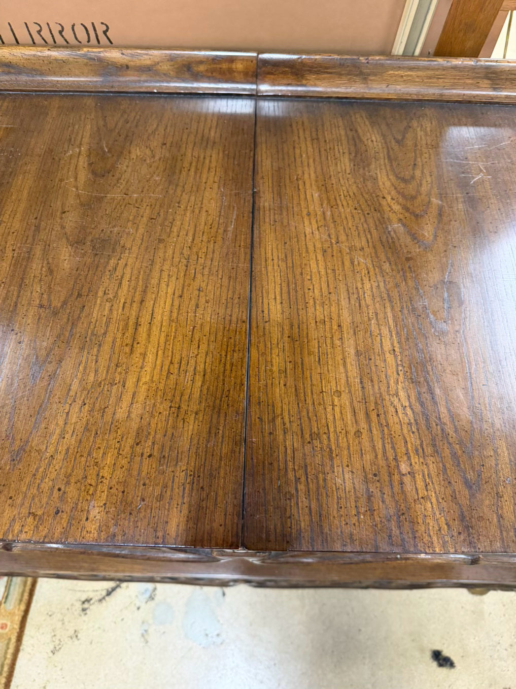 Wood Carved Server Table