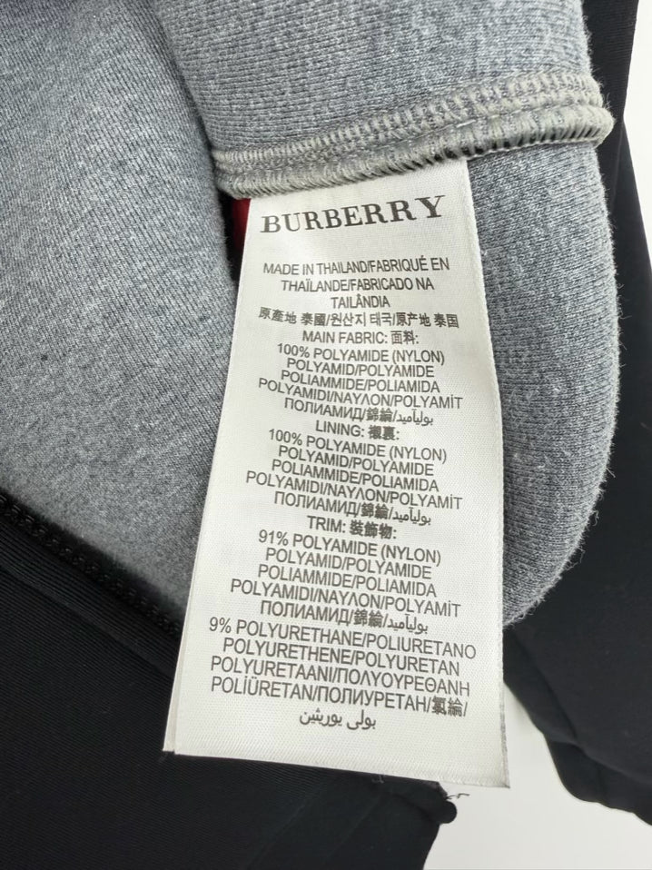 VINTAGE BURBERRY SPORT Men's Size M Black Zip Up Hoodie