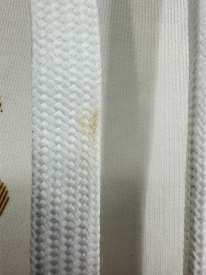 BURBERRY LONDON Wmn's Size M White & Beige Print Monogram Hoodie