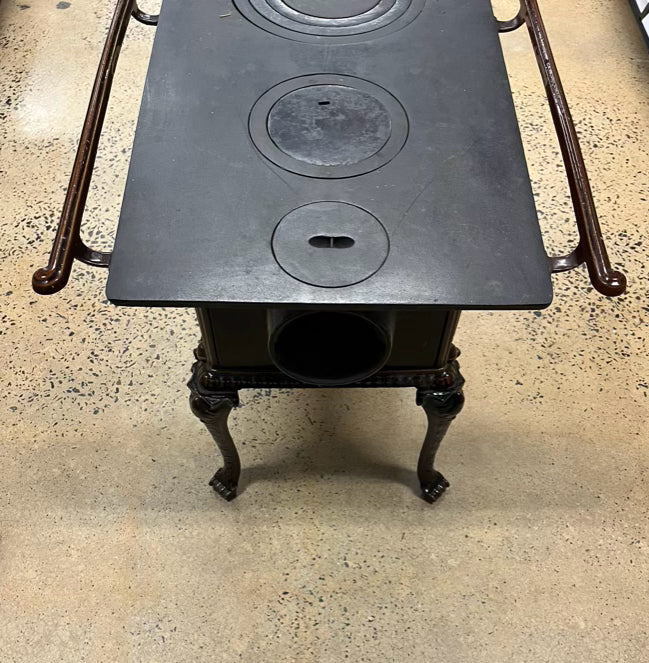 FRENCH Brown Cast Iron Decorative Stove