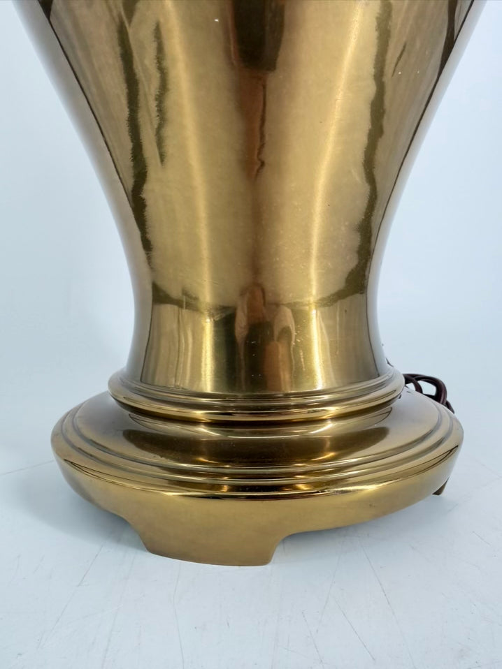 Brass Lamp w/ Cream Shade