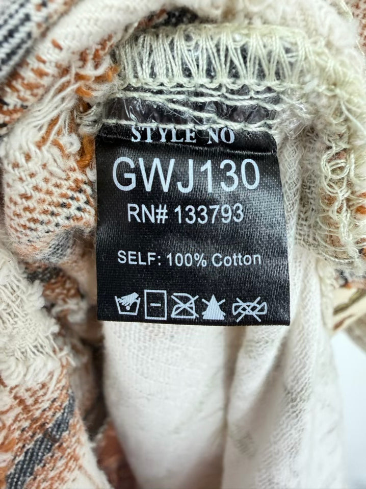 POL Size Wmn's M Beige Cotton Patchwork Duster NWT
