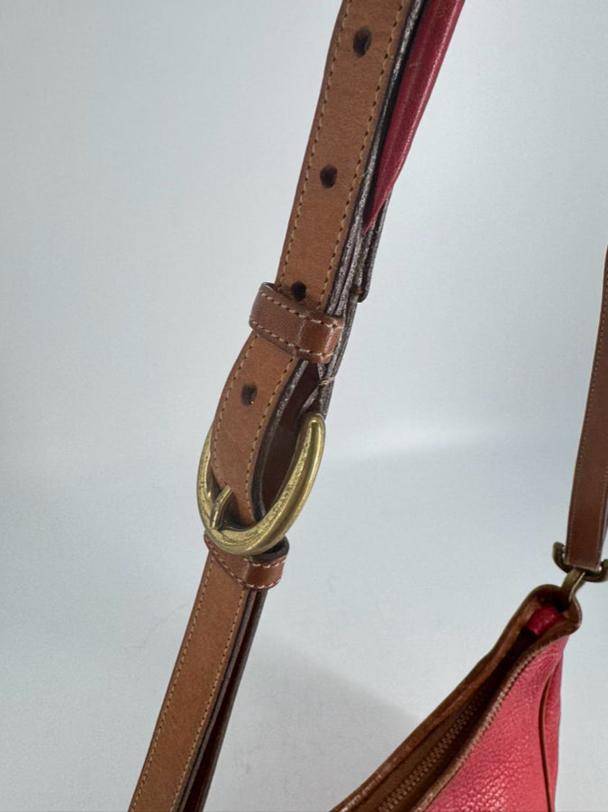VINTAGE DOONEY & BOURKE Red & Brown Leather Purse
