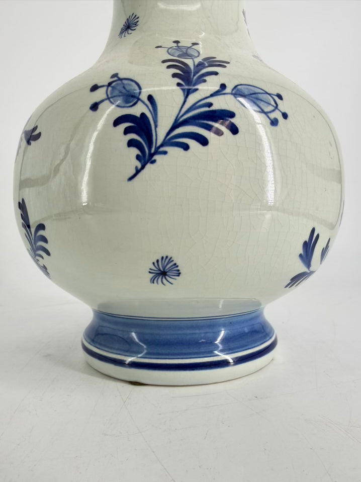 DELFT Blue & White Ceramic Vase