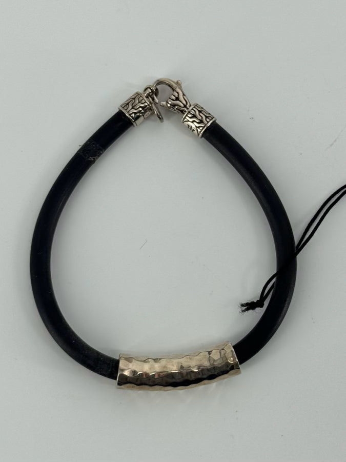 JOHN HARDY STERLING SILVER Black Cord Bracelet NWT
