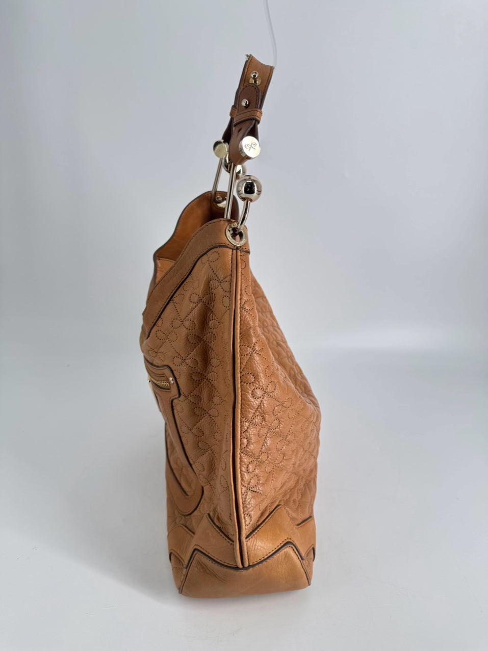 ANYA HINDMARCH Cognac Leather Bow Detail Purse