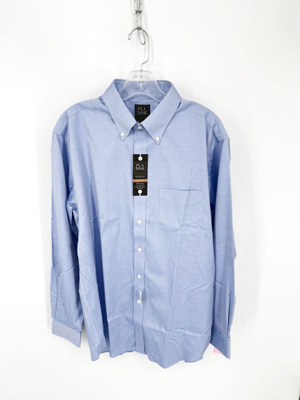 JOS. A. BANK Size 34 Blue Long Sleeve Shirt NWT