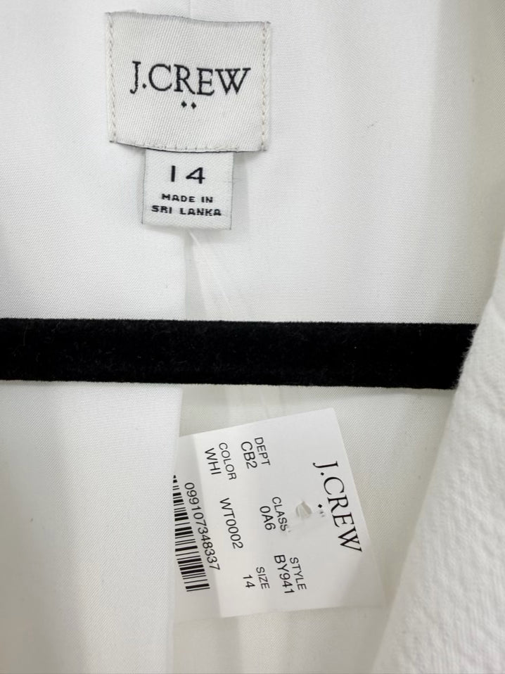 J CREW Size 14 Cream Blazer NWT