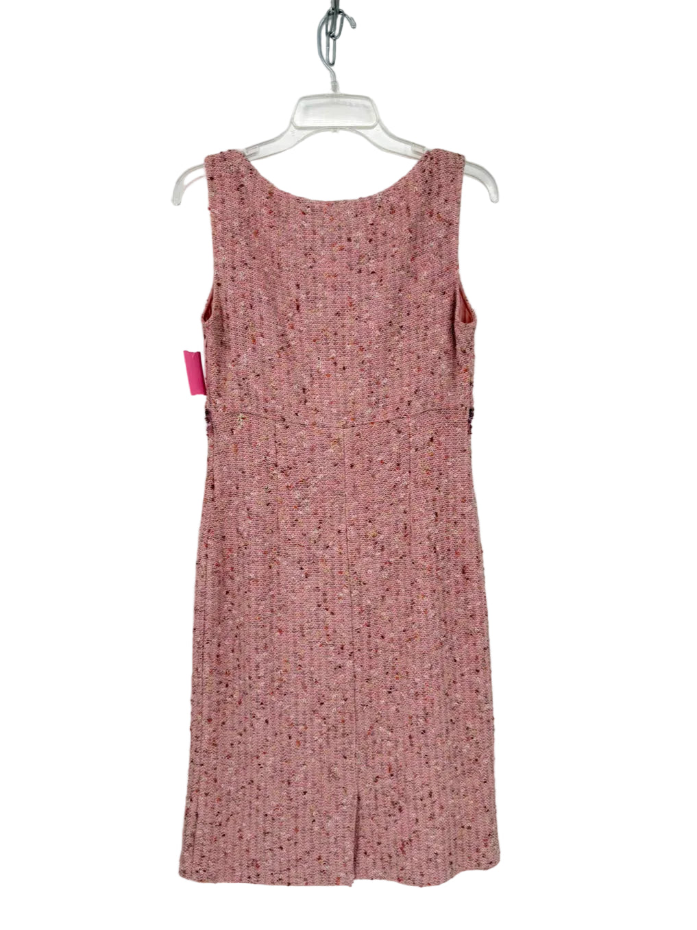 ST JOHN COUTURE Size Wmn's 6 Pink Knit Bead Detail Sleeveless Dress