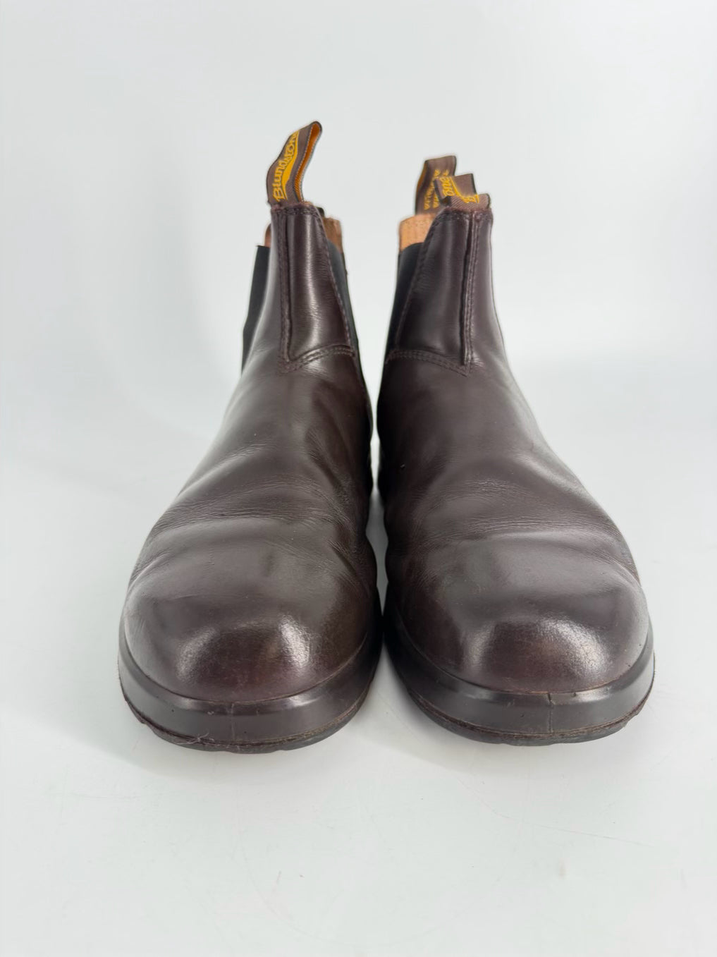 BLUNDSTONE Size 10 Cognac Leather Boots