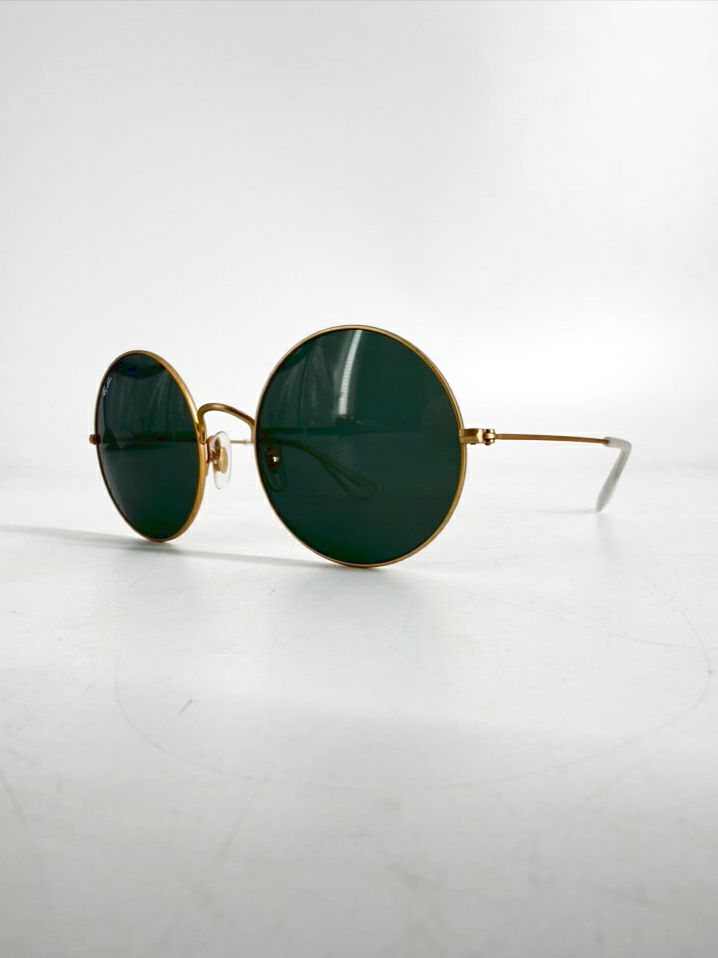 RAY-BAN Oval 1970 Gold Tone Sunglasses