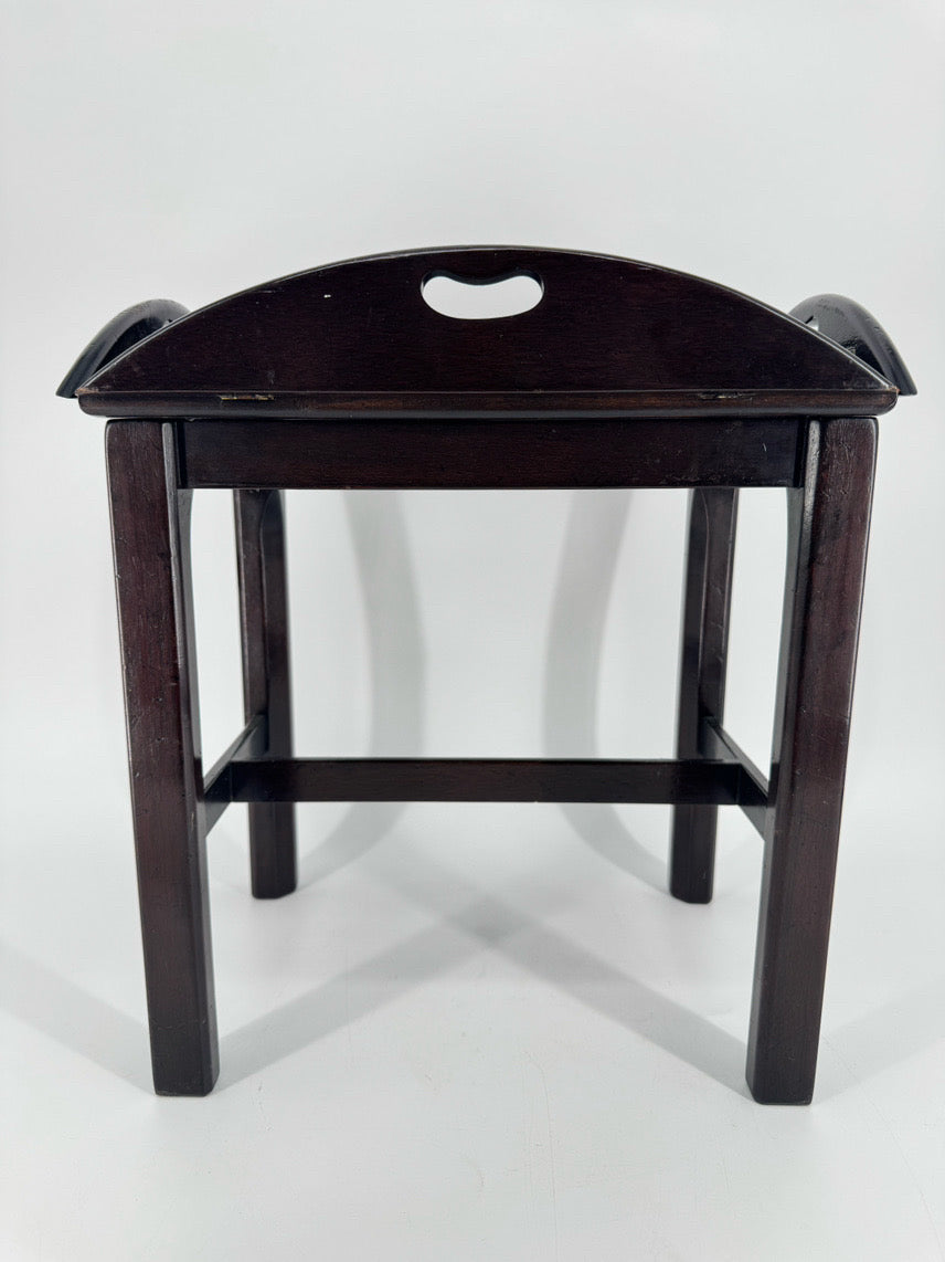Wood 2-Piece Small Butler's Tray Side Table