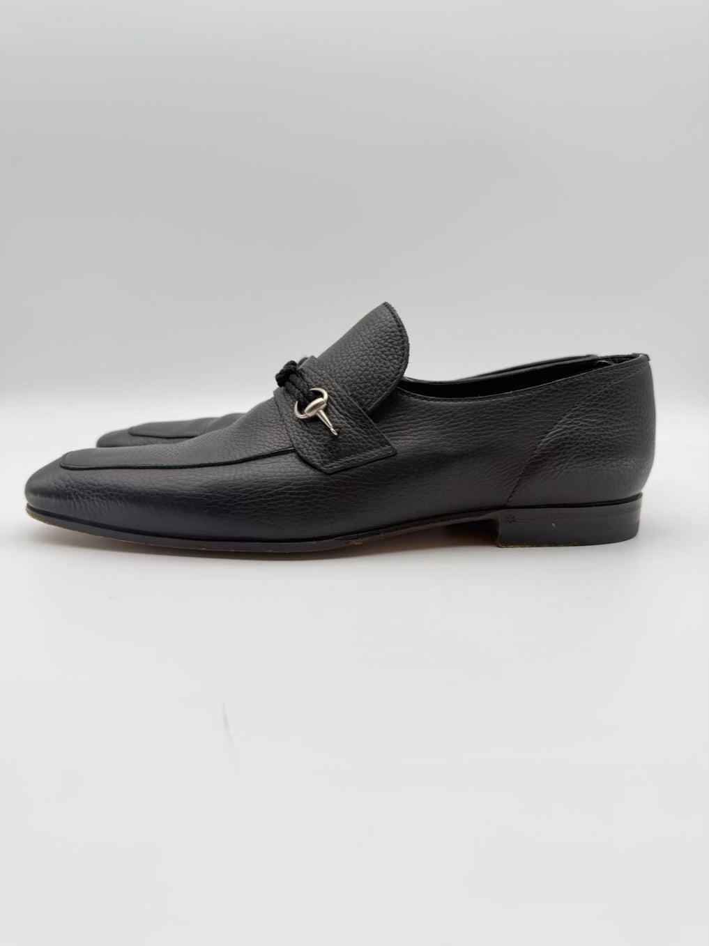 GUCCI Horsebit MENS Size 10.5 Black Leather Loafers