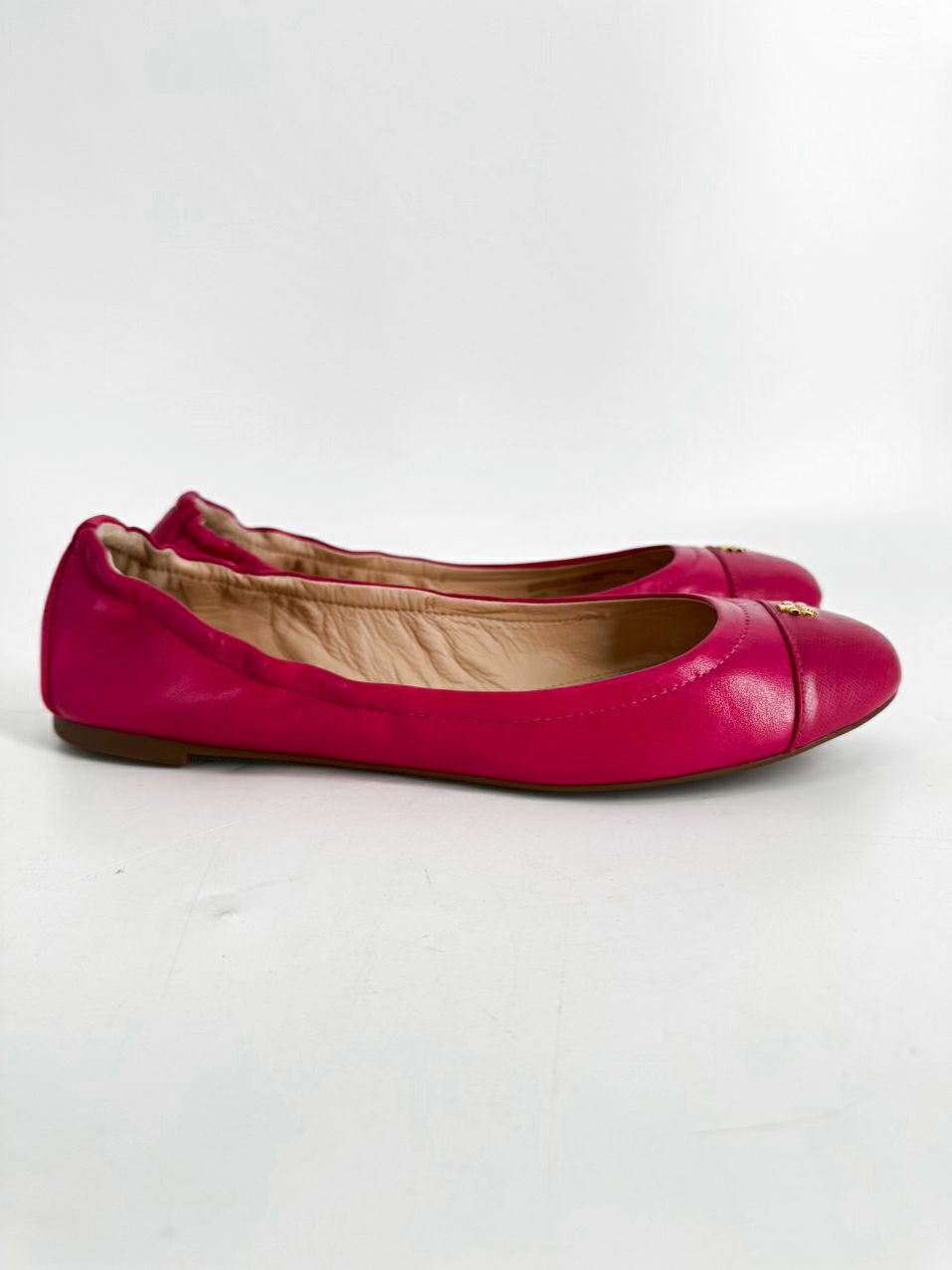 TORY BURCH Size 8.5 Pink Leather Flats