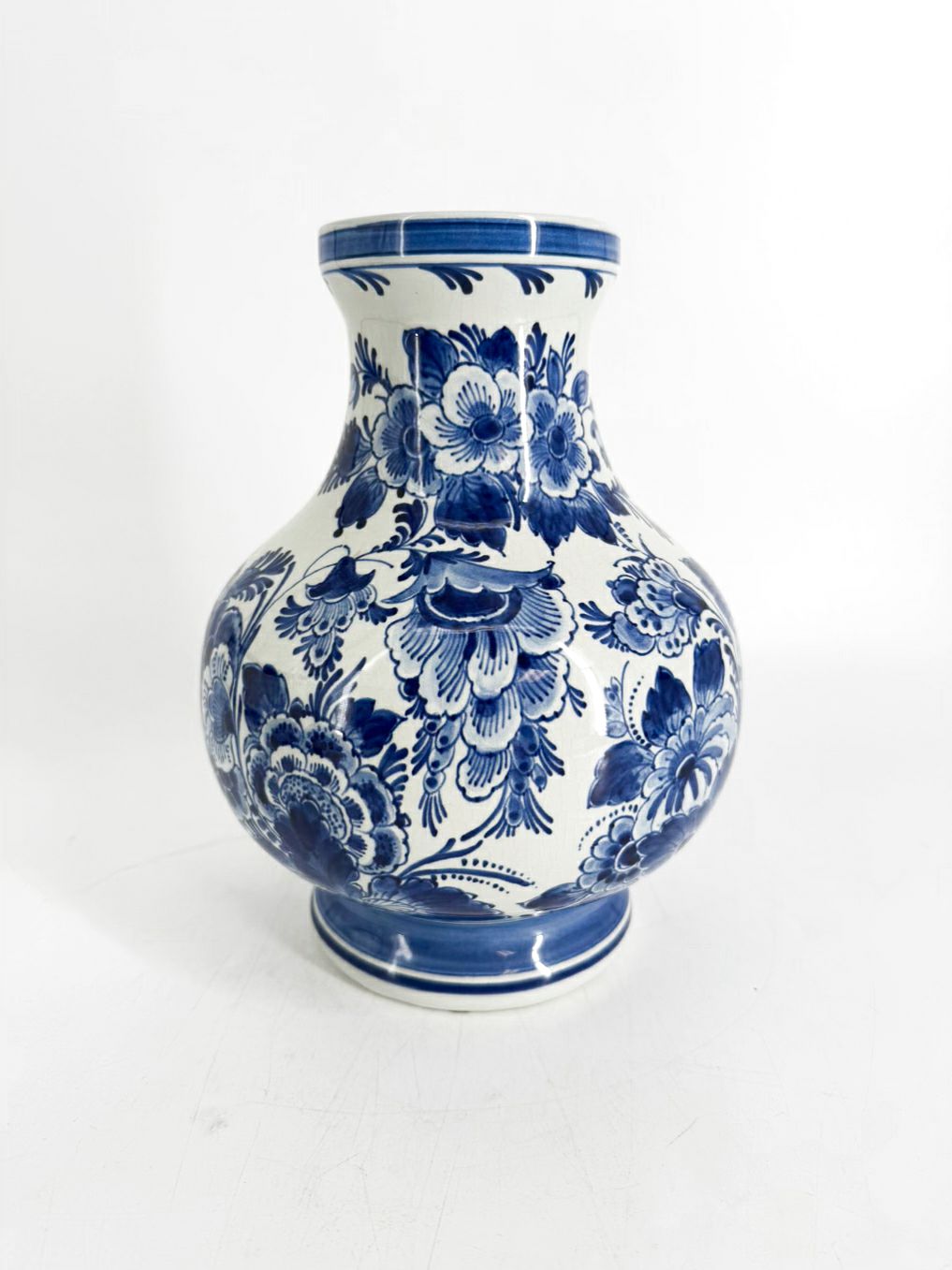 DELFT Blue & White Ceramic Vase