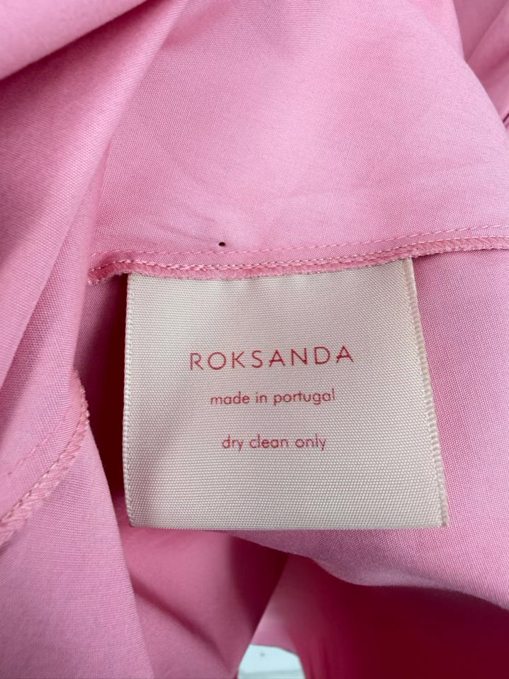 ROKSANDA Size Wmn's 14 Pink Balloon Sleeve Midi-Dress