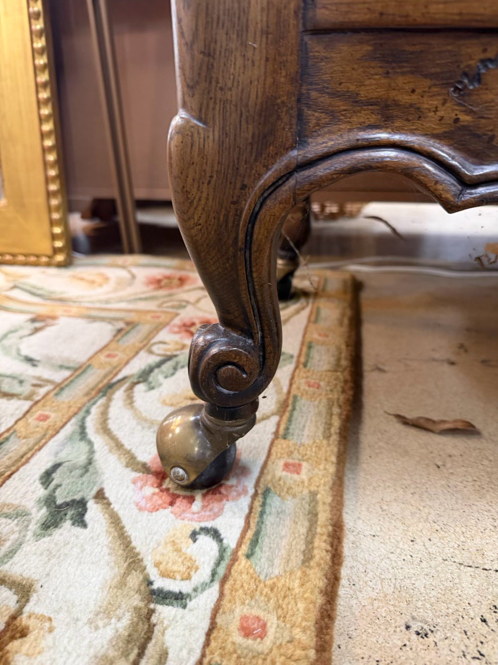 Wood Carved Server Table