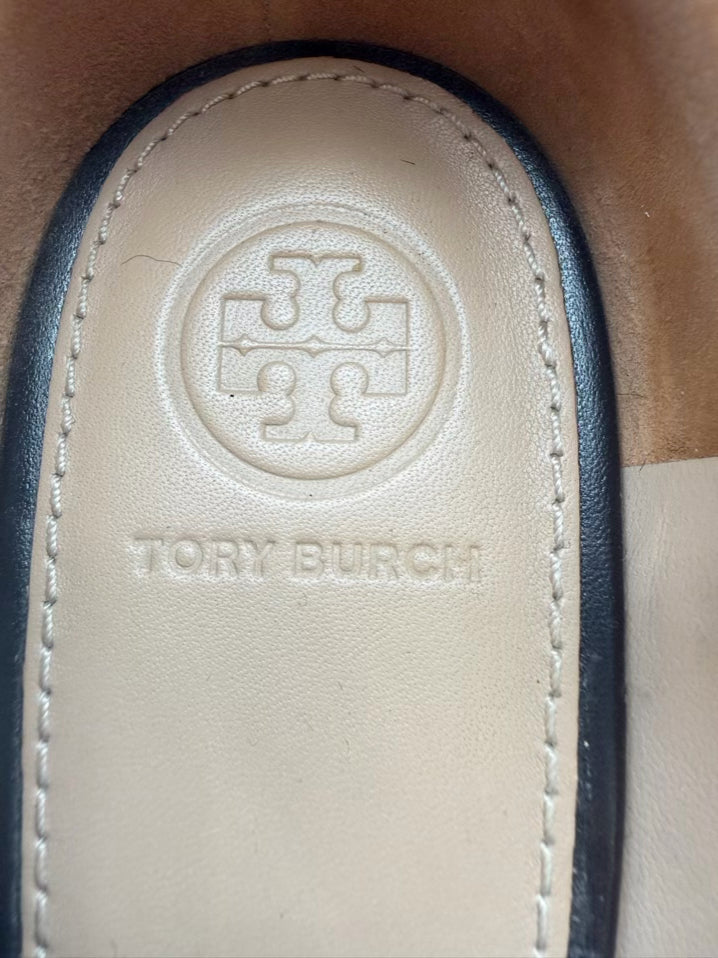 TORY BURCH WMNS Size 8 Tan & Brown Pony Hair Animal Print Heels
