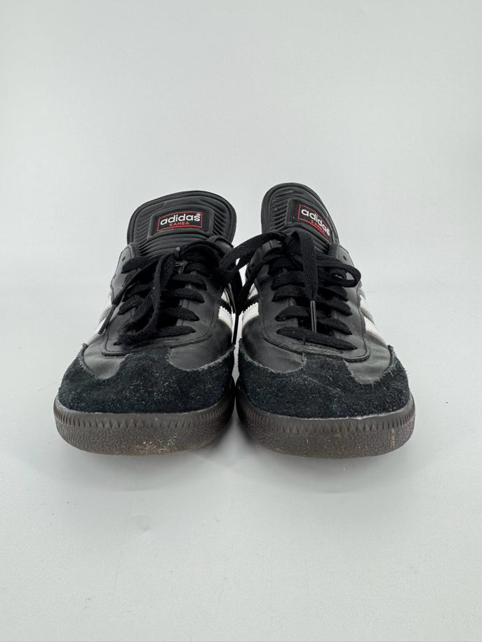 ADIDAS Size 8.5 Black & White Samba Sneakers