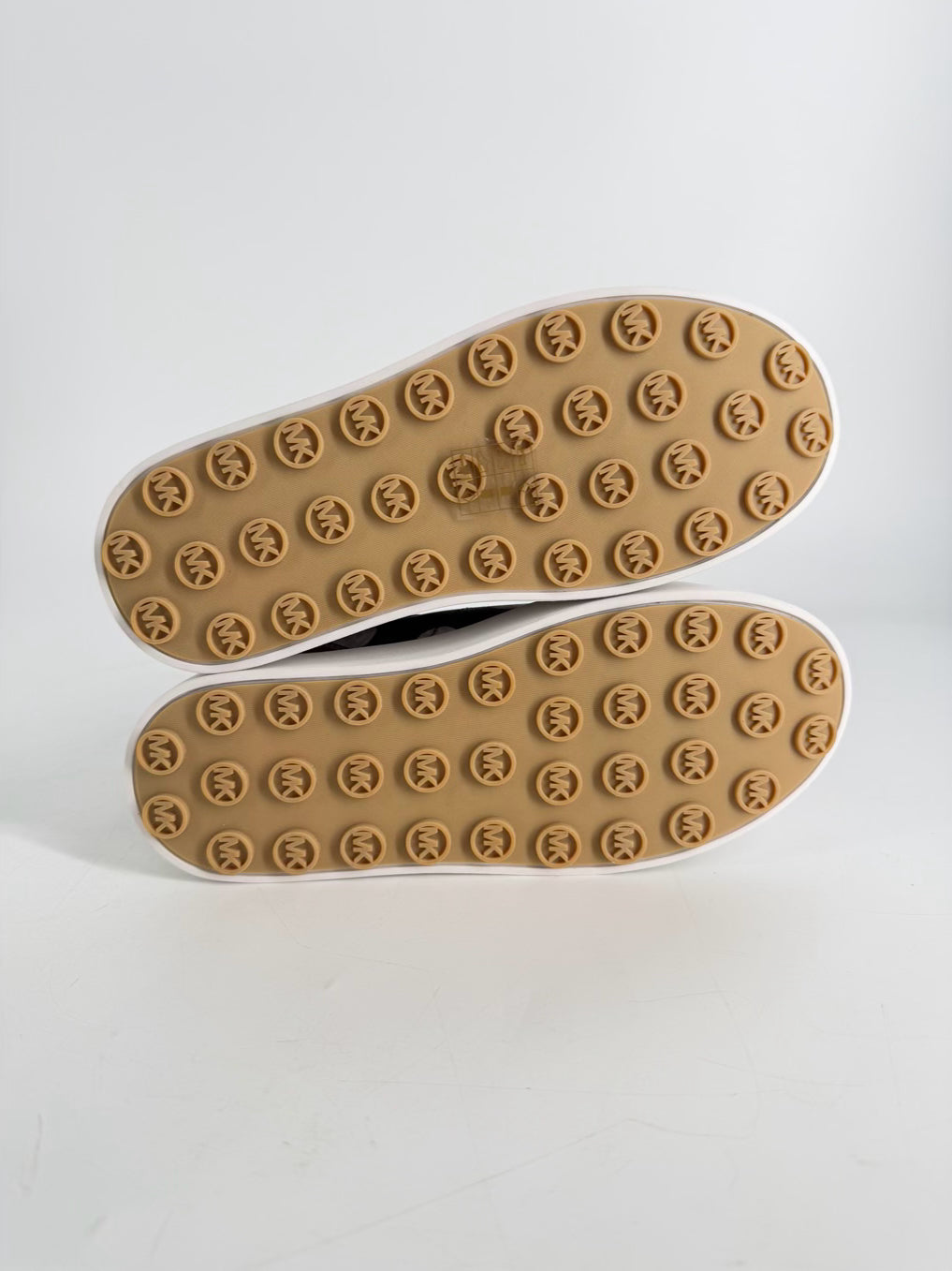 MICHAEL MICHAEL KORS Size 7 Brown & White Monogram Casual Shoes NWT