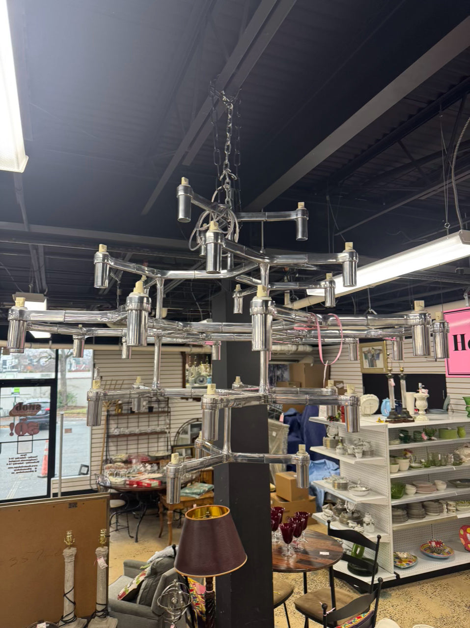 JEHS & LAUB Silver Chandelier