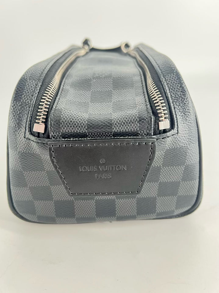 LOUIS VUITTON Gray Monogram Coated Canvas Toiletry Bag