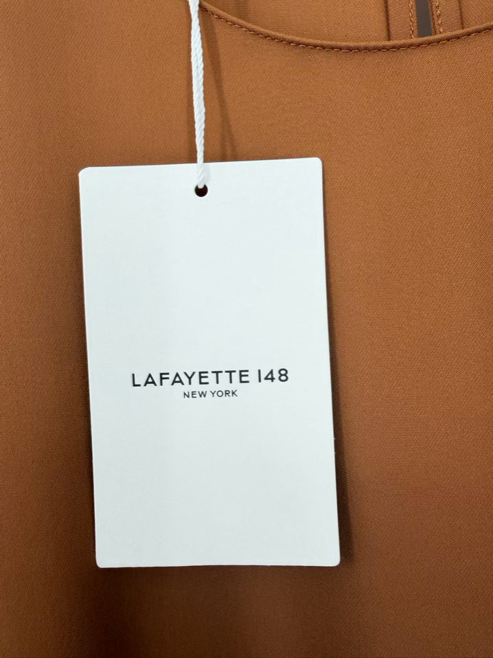 LAFAYETTE 148 Size Wmn's XL Copper Silk Blouse