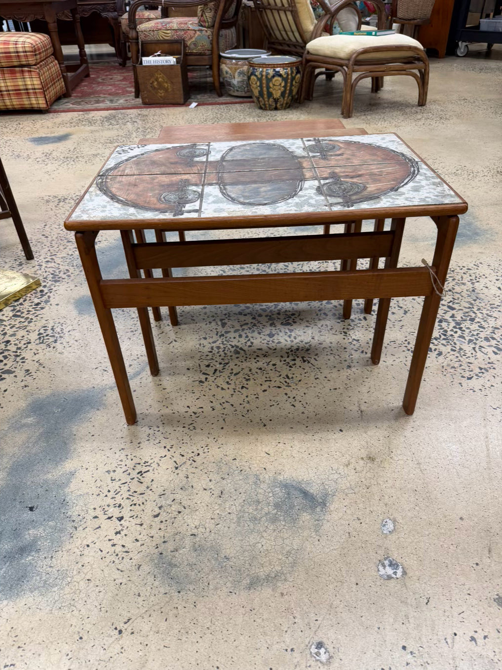 XO Teak Nesting Tables Made In Denmark