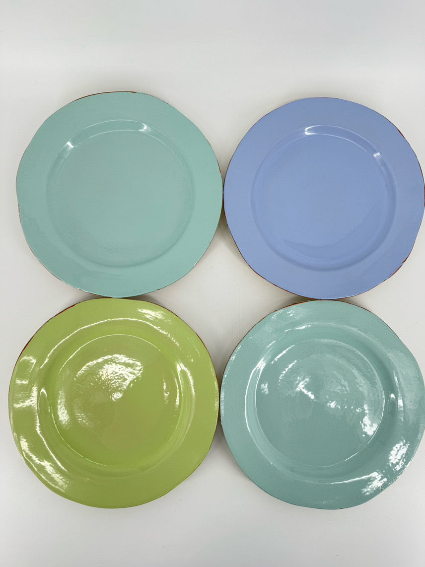 VIETRI Multicolor Set of 4 Pottery Plates