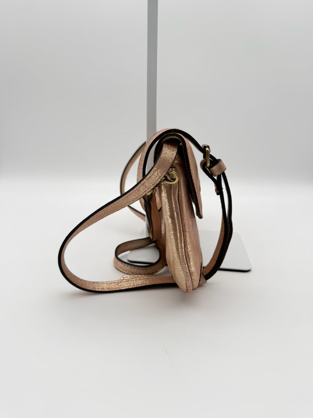PATRICIA NASH Leather Rose Embossed Crossbody Bag