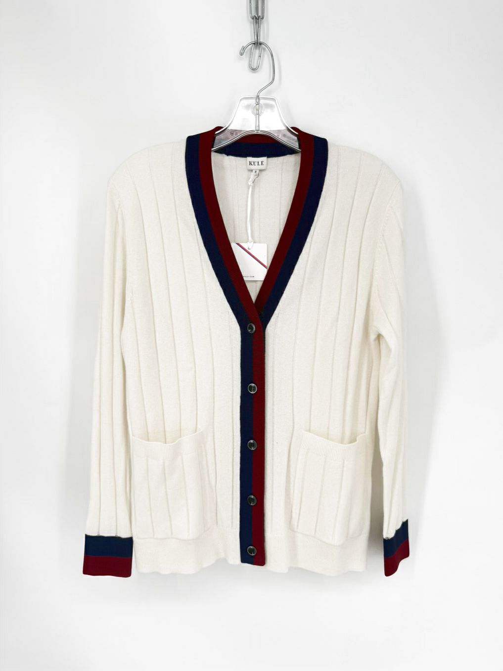 KULE The Sinclair Wmn's Size S Cream Cashmere Cardigan NWT