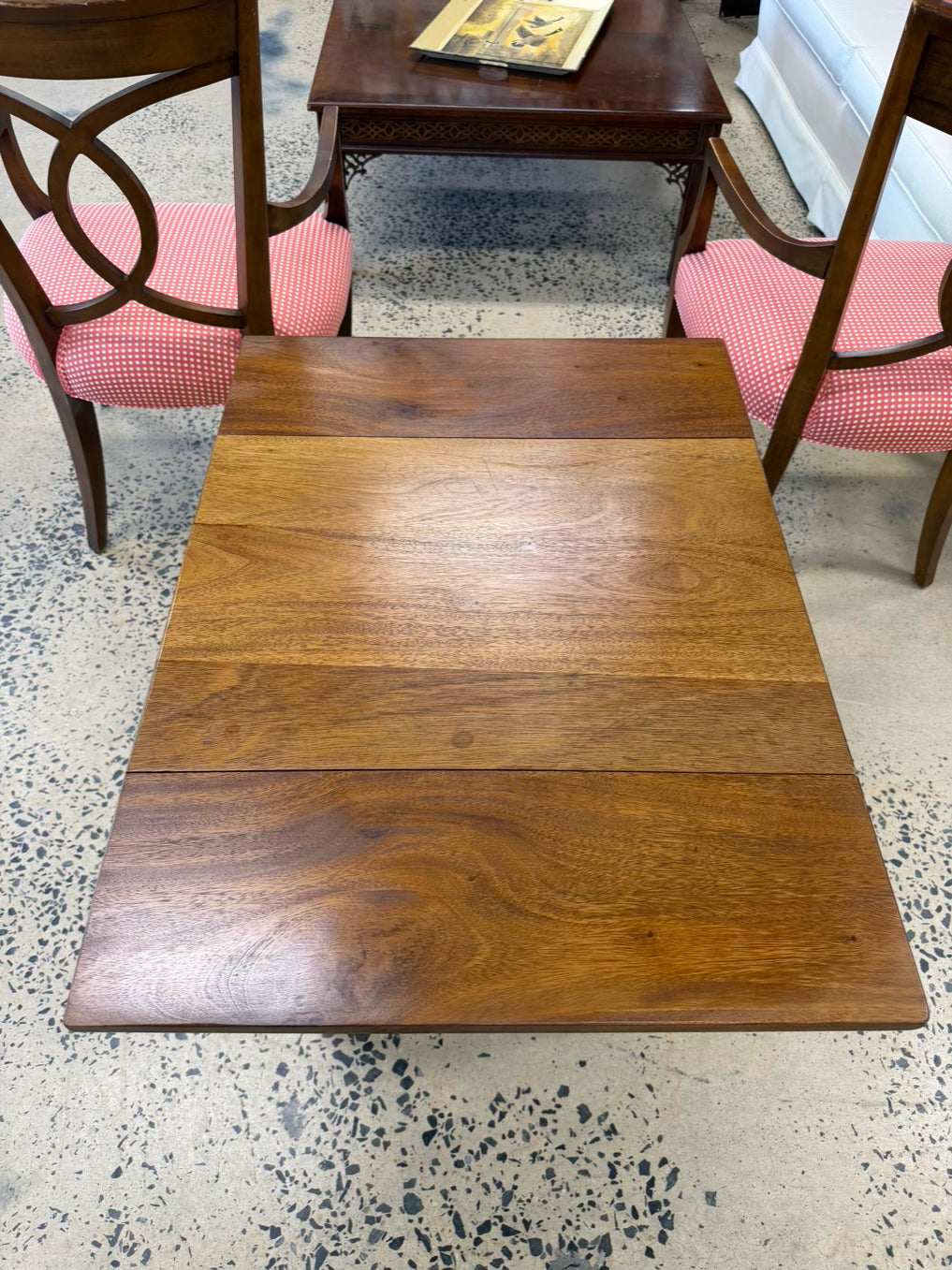VINTAGE Light Pine Drop Leaf End Table