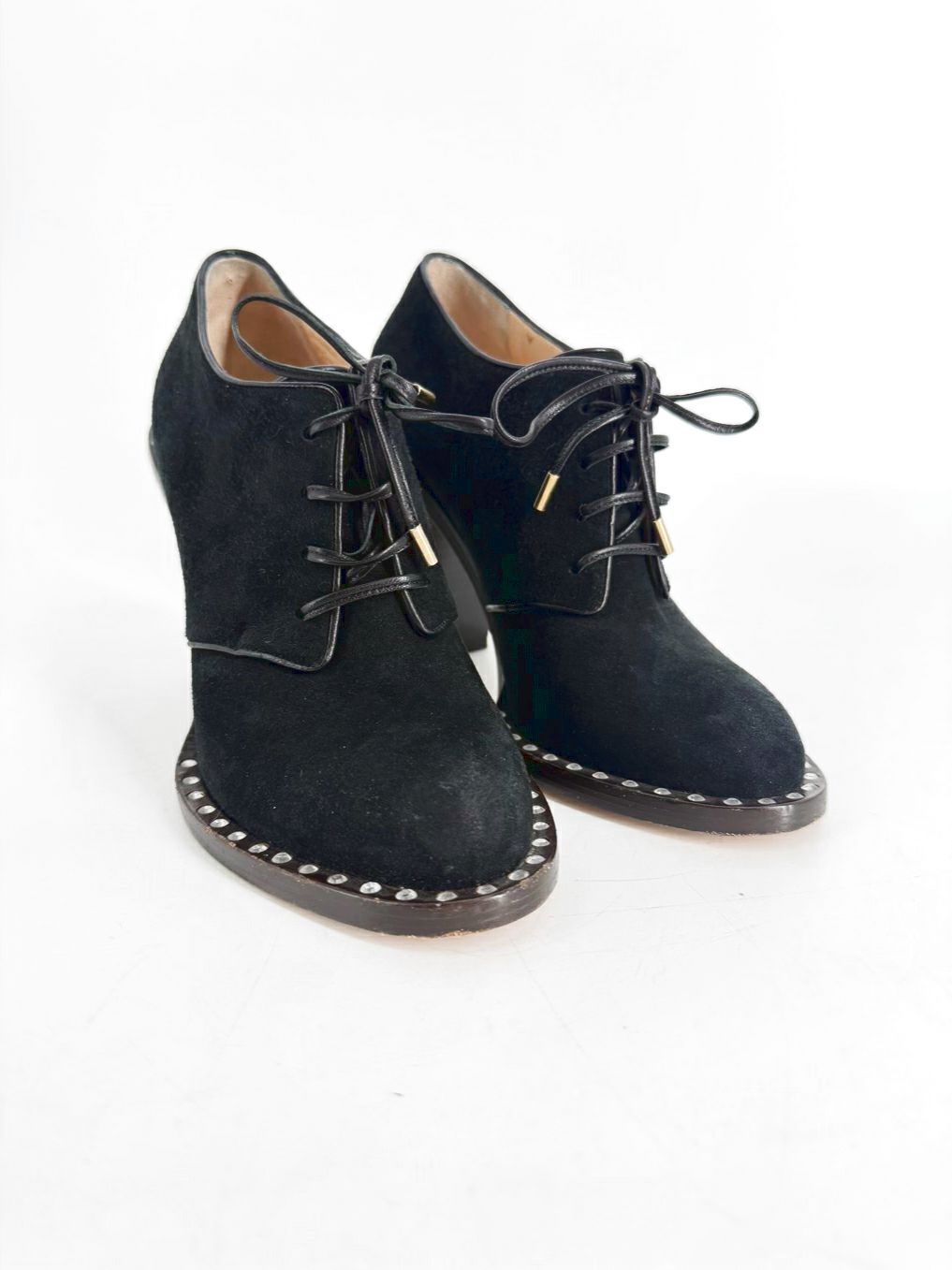 CHARLOTTE OLYMPIA Size 39 Black Studded Detail Heels
