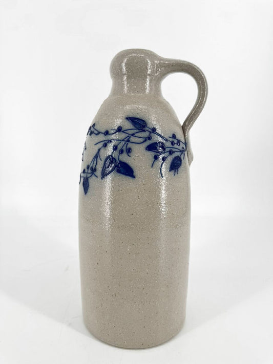 SALMON FALLS Gray & Blue Stoneware Jug