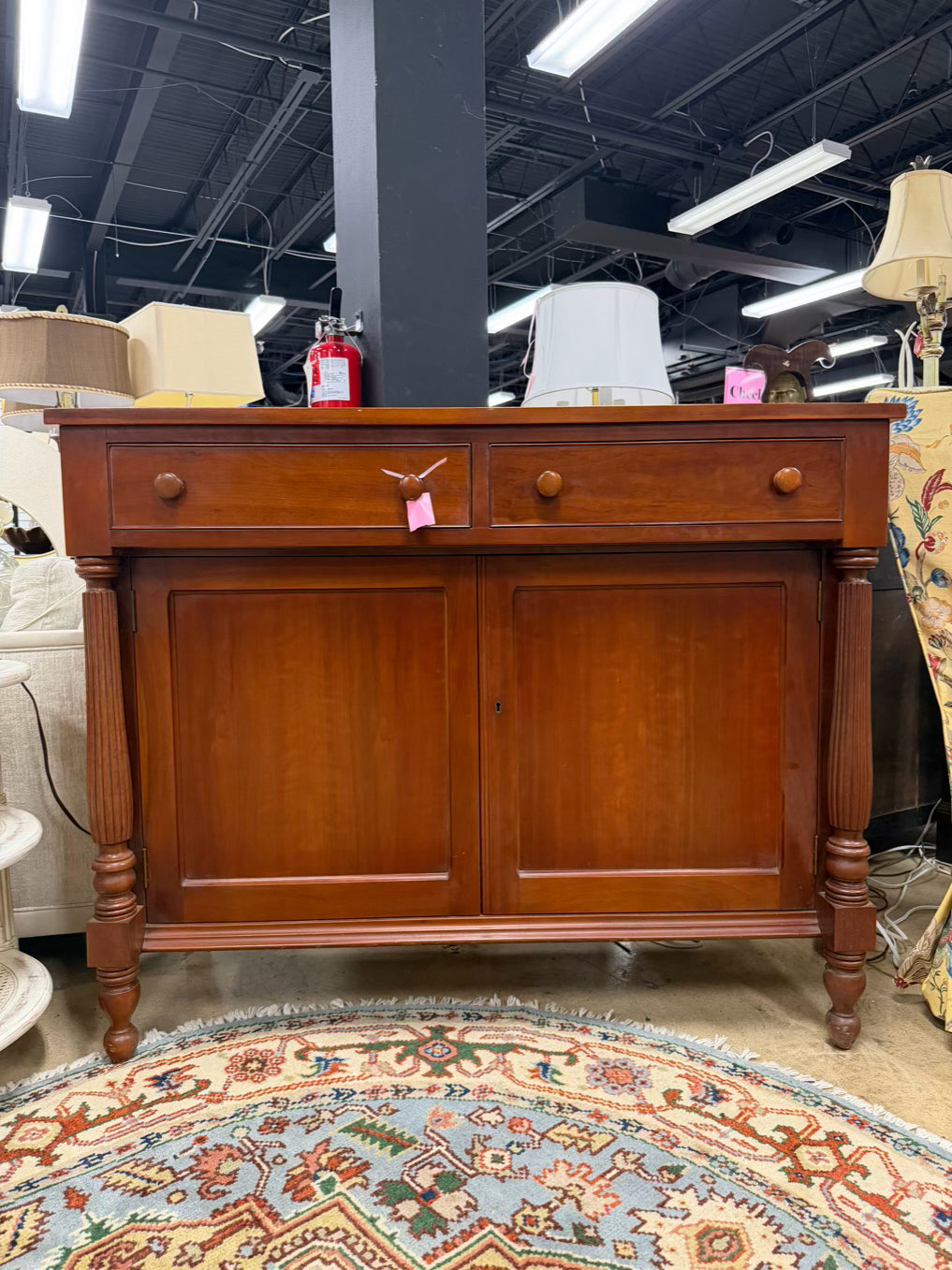 VINTAGE Buffet w/ 2 Drawers & Cabinet