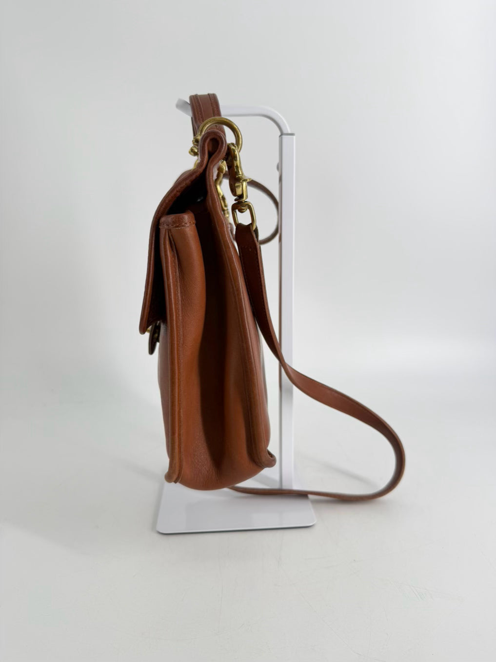COACH Willis Cognac Leather Crossbody Bag