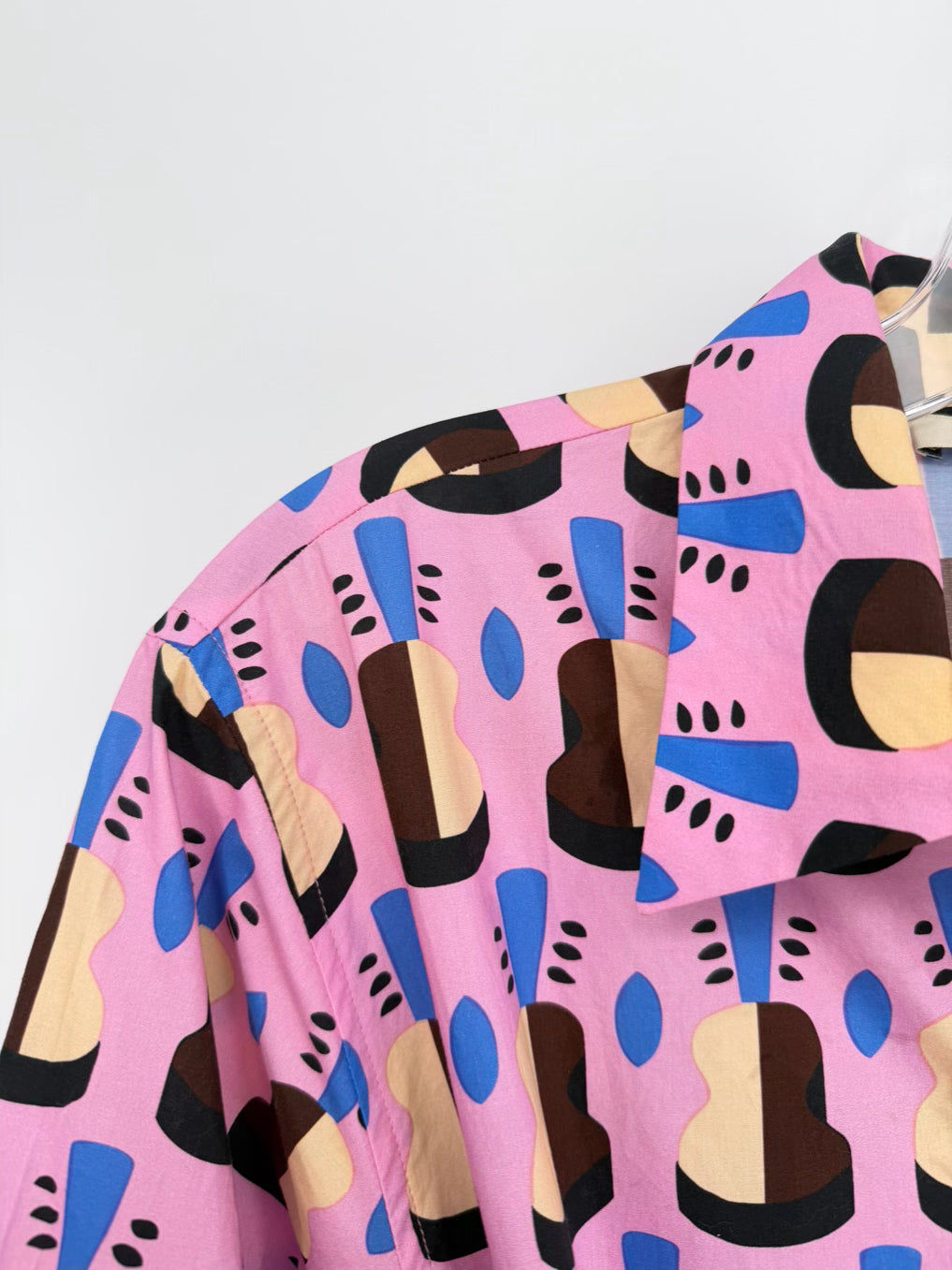 ODEEH Wmn's Size 38 Pink Belted Print Maxi-Dress