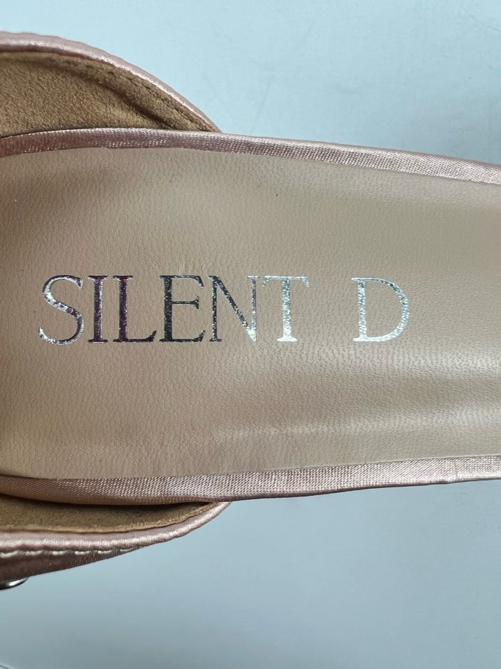 SILENT D Size 39 Rose Gold Leather Studded Pumps NWOT